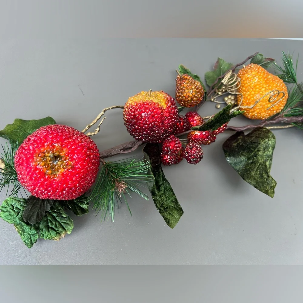 NWT MICHAEL’S BEADED FRUIT GARLAND.
